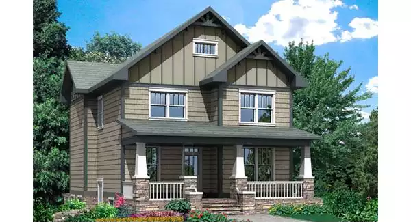 image of 2 story cottage house plan 7122